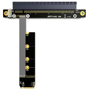 M.2 для NVMe к PCIe 16x Riser X11050ti 1060ti 1080ti RX580 Удлинитель видеокарты M2x16 PCI-e Для NVIDIA AMD A N GPU PC Card
