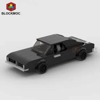 MOC Bricks Dodge Charger Смертельно опасный гоночный спортивный автомобиль, чемпион по скорости, гонщик, строительные блоки, машинки, Гаражная игрушка для мальчиков