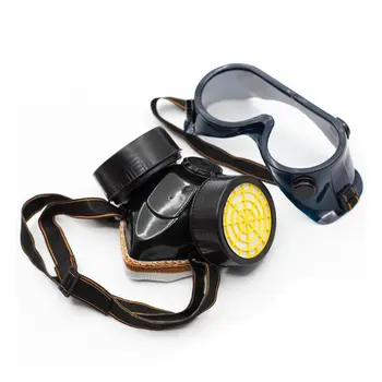 OFBK Двухконтурный промышленный малярный напыляющий противогаз Рабочий фильтр Пылезащитная маска на все лицо Пылезащитный противогаз для респиратора Защитные очки