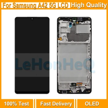 OLED Для Samsung Galaxy A42 5G ЖК-дисплей Сенсорный Экран с Рамкой Дигитайзер В Сборе Для Galaxy A42 A426B A426U Дисплей