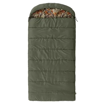 Ozark Trail North Fork 30F Фланелевый спальный мешок с капюшоном для кемпинга