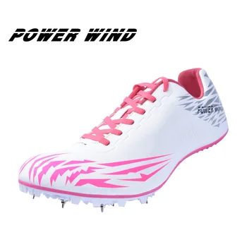 Power Wind Прочная обувь для легкой атлетики и спринта, мужские и женские кроссовки для бега с 7 шипами, тренировочные кроссовки для бега 803