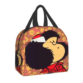 Quino Comic Mafalda Изолированная Сумка для Ланча для Детей, Женщин, Сменный Охладитель, Термальная Коробка Для Ланча, Офисная Работа, Школьные Портативные Сумки Для Пикника