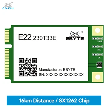 SX1262 230 МГц 33dBm Беспроводной LoRa с расширенным спектром E22-230T33E MINI PCI-e Стандартный интерфейс UART/RS485/RS232/USB Расстояние 16 км