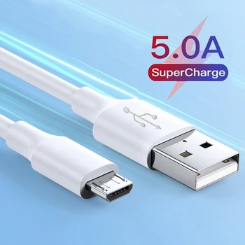 USB-кабель 5A Провод для быстрой зарядки мобильного телефона Micro USB-кабель для Xiaomi redmi Samsung Andriod Micro usb-кабель для передачи данных шнур