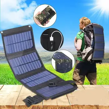USB-порт 20W5V, портативная солнечная складная батарея, походный рюкзак, зарядное устройство для солнечной батареи для телефона, iPhone Power Bank