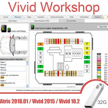 Vivid Workshop DATA 2018,01в (Atris-Technik) Программное обеспечение для диагностики автомобилей link 32 ГБ USB CD DVD Программное обеспечение для ремонта автомобилей
