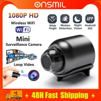 Wifi Мини-камера 1080P Камера для защиты безопасности Беспроводная IP-камера для помещений Камера ночного видения Монитор Камеры видеонаблюдения