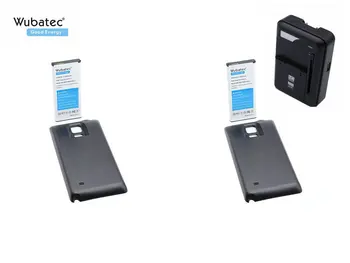 Wubatec 2x Note 4 NFC Аккумулятор 6440 мАч + Зарядное Устройство для Samsung Galaxy Note4 N910F N910C N910V N910T + Задняя Крышка Расширенного Аккумулятора