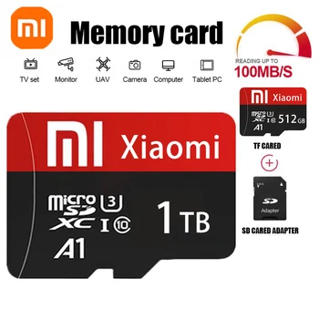 XIAOMI Memory SD Card 128 ГБ 256 ГБ 512 ГБ Высокоскоростная Флэш-Карта Class10 SD/TF для Смартфона, Настольного ПК, Камеры, Вспышки, Мини-SD-Карты