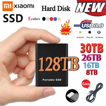 Xiaomi SSD 500 ГБ 1 ТБ Флэш-Жесткий диск Внешний Type-C Высокоскоростной USB3.1 2 ТБ SSD Накопитель Портативный HD Жесткий Диск Для ноутбука/ПК