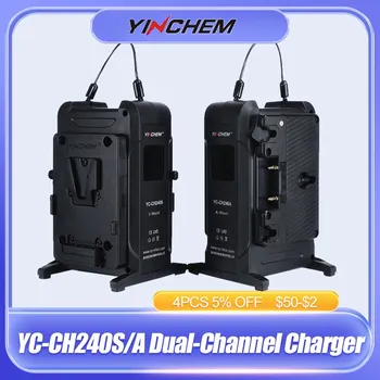 YinChem ROLUX YC-CH240S / Двухканальное Зарядное Устройство Для Аккумуляторной батареи Цветной ЖК-экран Портативное и легкое Интеллектуальное Распознавание