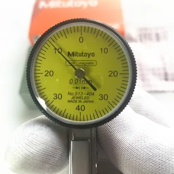 Абсолютный стрелочный индикатор № 513-404 Аналоговый Рычажный Стрелочный индикатор Точность Измерения 0,01 мм Диапазон Измерения диаметра 0-0.8 мм 39