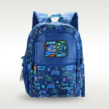 Австралия Высококачественный оригинальный детский школьный рюкзак Smiggle для мальчиков Мультяшная игровая консоль Рюкзак для мальчиков Детская водонепроницаемая сумка 16 дюймов