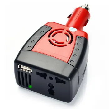 Автоматический инвертор мощностью 150 Вт от постоянного тока 12 В до переменного тока 220 В, преобразователь напряжения в автомобильной розетке, адаптер-усилитель с USB-портом для зарядки