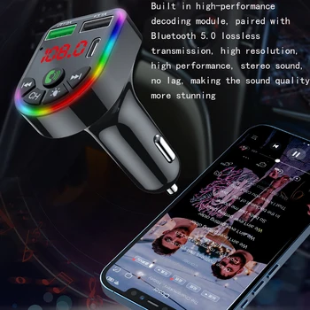 Автомобильное зарядное устройство FM-передатчик Bluetooth Аудио Автомобильный MP3-плеер с двумя USB-портами Зарядное устройство для громкой связи 3.1A Быстрое зарядное устройство автомобильные Аксессуары
