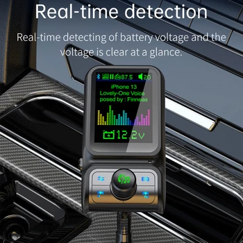 Автомобильный FM-плеер Передатчик QC3 0 Дисплей Bluetooth-совместимый MP3 Быстрый