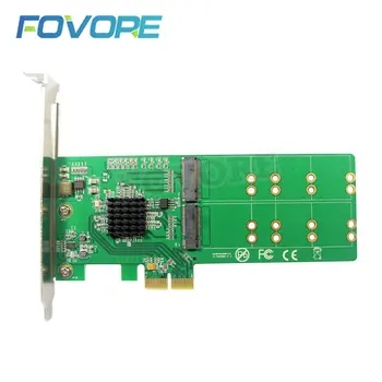 Адаптер PCI Express M2 PCIE M2 SATA Адаптер SSD M.2 SATA-Base B key Четырехпортовый адаптер M2 для PCIE PCI-E X1 Marvell 88se9235 с чипом
