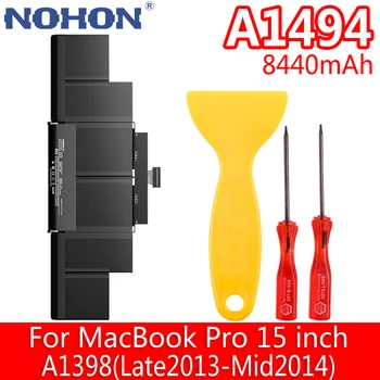 Аккумулятор для ноутбука NOHON A1494 Для MacBook Pro 15 дюймов Retina A1398 Конец 2013 Середина 2014 MC975 ME294 ME293 A1417 NoteBook Bateria
