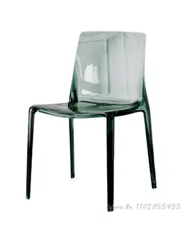 Акриловый обеденный стул домашний стул с прозрачной спинкой Скандинавский современный минималистичный стул для макияжа чистый хрустальный стул знаменитостей
