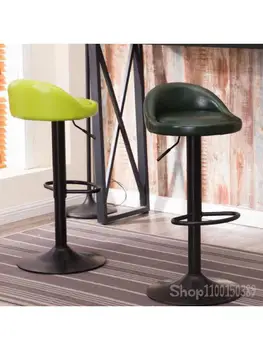 Барный стул, подъемный стул, вращающийся стул, высокий табурет в магазине, домашняя регулировка спинки, простой барный стул, высокий табурет, барный стул