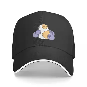 Бейсболка с морской свинкой и черникой, кепка на заказ для косплея, летние шляпы, шляпа джентльмена, мужская Шляпа, Женская
