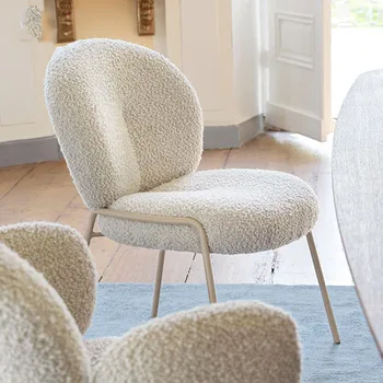 Белые напольные кресла для отдыха, Современный сад, Гостиничный туалетный столик, Практичная мебель для спальни, салон красоты Fauteuil WJ40XP