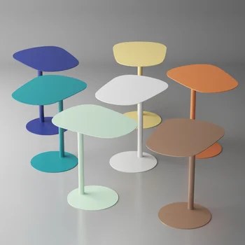 Большие боковые журнальные столики Nordic Modern Компактный дизайн Приставной столик Креативный столик для маленькой квартиры Базовая мебель