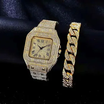 Великолепные часы и браслет со стразами- идеальный подарок для женщин и мужчин!