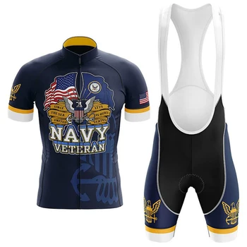 Велосипедный комплект для ветеранов ВМС США, Нагрудник, шорты, Велосипедная майка, Велосипедная рубашка, Одежда с коротким рукавом, Велосипедный спуск, горный костюм MTB
