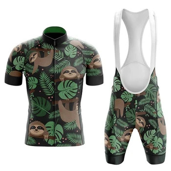 Велосипедный комплект для ленивца, шорты, велосипедная майка, велосипедная рубашка, Одежда с коротким рукавом, Велосипедный спуск, горный костюм MTB