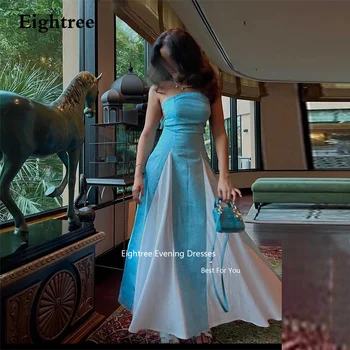 Вечерние платья Eightree Abendkleider Dubai Без бретелек, Длинные Атласные Вечерние платья Трапециевидной формы, Vestidos Para Mujer Elegantes y Bonitos