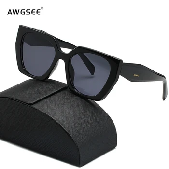Винтажные дизайнерские солнцезащитные очки, Женские Роскошные Брендовые негабаритные солнцезащитные очки с черным кошачьим глазом, Модные очки с градиентными линзами, распродажа консигнаций