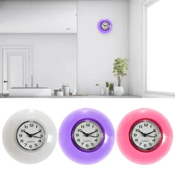 Водонепроницаемые часы для ванной, электронные бесшумные, не тикающие настенные часы с присосками, универсальные настенные часы для кухни дома