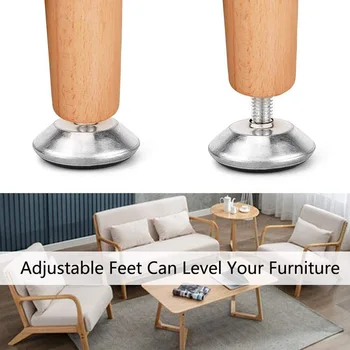 Выравнивающие ножки для мебели, Влагостойкие, навинчивающиеся, Стабильные, прочные, Долговечная мебельная фурнитура Высокого качества