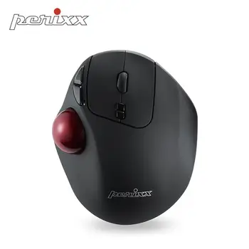 Германия Perixx PERIMICE-517/PERIMICE-717 проводная / беспроводная эргономичная гусеничная шариковая мышь профессиональные мыши для рисования Кнопка отключения звука