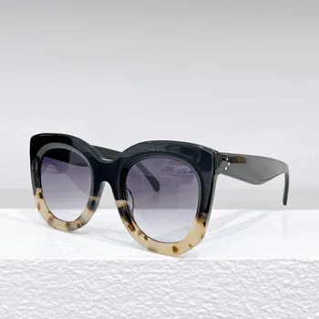 Глобальная звезда, как Горячие большие прямоугольные солнцезащитные очки Для женщин, высококачественный бренд CL4005FN, дизайнерские мужские женские Ацетатные очки oculos de sol
