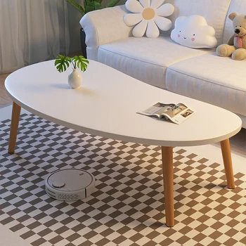 Деревянный минималистичный маленький приставной столик Эстетичная гостиная Mesa Боковой журнальный столик в скандинавском стиле Мраморная спальня Muebles Мебель для дома