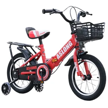 Детский велосипед 12 дюймов, велосипед из высокоуглеродистой стали, треугольная устойчивая конструкция тренировочного колеса, Регулировка сиденья вверх и вниз