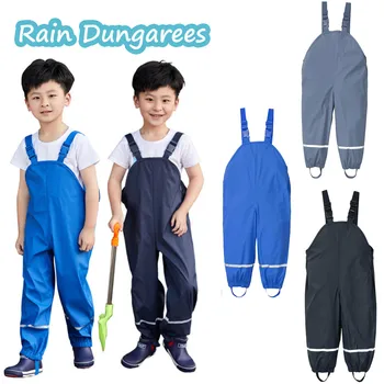 Детский непромокаемый комбинезон ветрозащитные непромокаемые брюки Детский комбинезон Одежда комбинезоны брючные брюки Детская одежда
