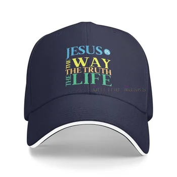 Джинсовая кепка Jesus The Way The Truth The Life Бейсбольная кепка для папы, Регулируемая Классическая спортивная кепка для мужчин и женщин