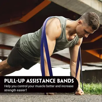 Длинные эспандеры для упражнений-Бандажи для подтягивания, Тренировочные бандажи, эластичные бандажи для фитнеса, силы, растяжки, йоги