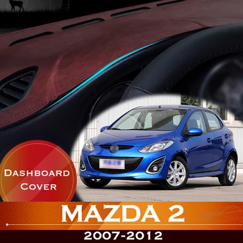 Для Mazda 2 Demio 2007-2012 DE Mazda2 Приборная панель автомобиля Избегайте подсветки приборной платформы, крышка стола, кожаный противоскользящий коврик для приборной панели