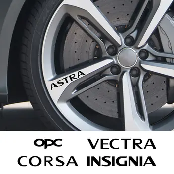 Для Opel OPC Insignia Astra Corsa Mokka Vectra Наклейка на обод колеса автомобиля из водонепроницаемой виниловой пленки, наклейка для украшения автомобиля, аксессуары 