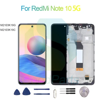 Для RedMi Note 10 5G Замена экрана Дисплея 2400*1080 M2103K19G, M2103K19C Для RedMi Note 10 5G Сенсорный ЖК-дигитайзер