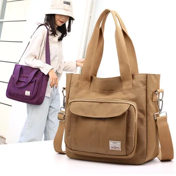 Женские сумки, мамина сумка большой емкости, нейлоновая сумка-мессенджер, повседневная женская сумка через плечо для поездок на работу