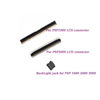 Замена для PSP 1000 2000 3000 ЖК-дисплей с гибким кабелем, разъем для подключения порта, разъем для подсветки, Запасные части