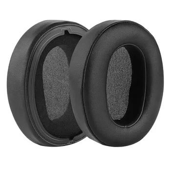 Запасные Амбушюры для наушников Sony WH-XB900N, Подушечки для ушей, Кожаная Гарнитура, Запчасти для Ремонта Амбушюр (Черный)