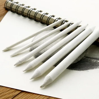 Инструмент для рисования Рисовая бумага, тортильон, палочка для размазывания эскиза с двойной головкой, карандаш для рисования, белая ручка для рисования, палочка для растушевки