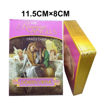 Карты оракула Romance Angels -колода из 44 карт и путеводитель Gold edge Oracle Cards от Дорин Виртью